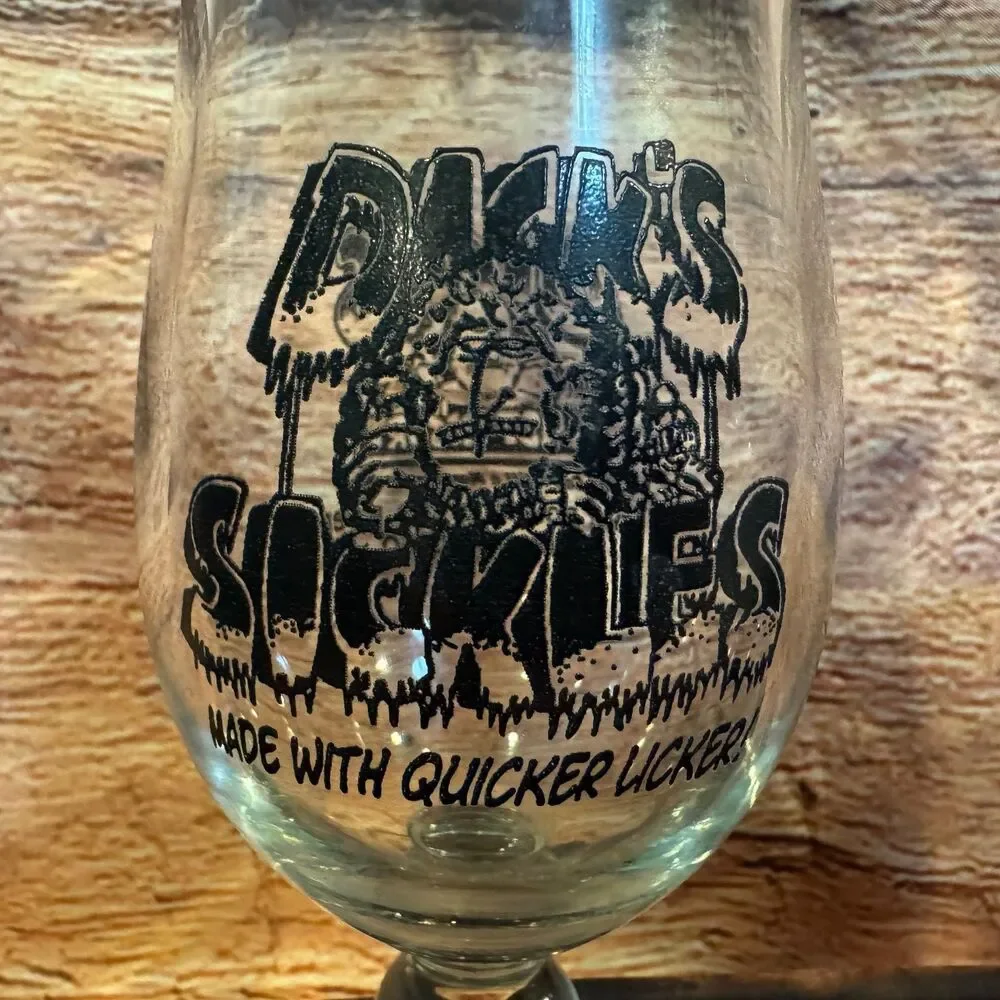 Dick's Last Resort Hurricane Glass San Antonio Novelty Barware